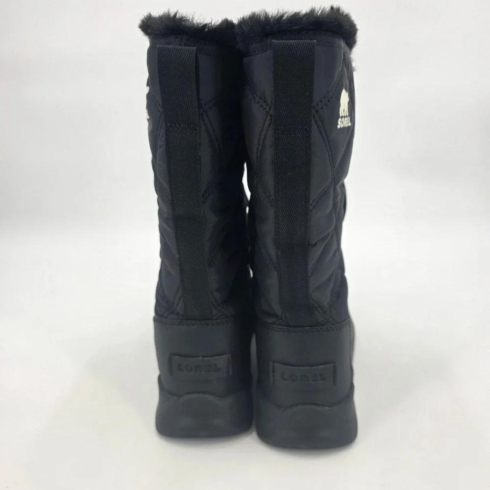 SOREL WHITNEY II TALL BOOTS WOMENS SIZE 8.5 BLACK LACE UP WATERPROOF OUTDOOR NEW